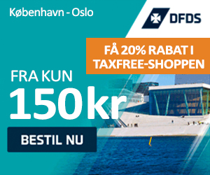 50% Bookingkode til DFDS Oslo færgen