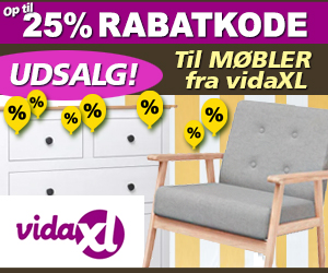 vidaxl 25% rabatkode 