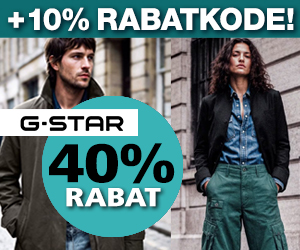 40% G-Star rabat + 10% rabatkode